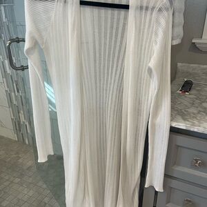 Guess Sheer White Cardigan